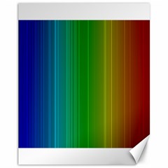 Spectrum Colours Colors Rainbow Canvas 11  X 14   by Nexatart