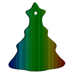 Spectrum Colours Colors Rainbow Ornament (christmas Tree) 