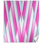 Geometric 3d Design Pattern Pink Canvas 20  x 24   19.57 x23.15  Canvas - 1