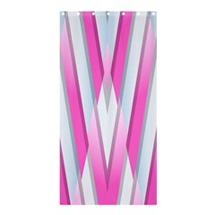 Geometric 3d Design Pattern Pink Shower Curtain 36  X 72  (stall) 