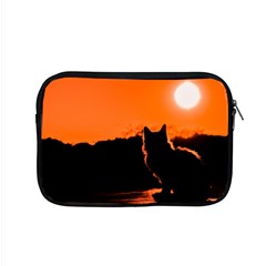 Sunset Cat Shadows Silhouettes Apple Macbook Pro 15  Zipper Case by Nexatart