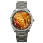 Flowers Leaves Leaf Floral Summer Sport Metal Watch Front