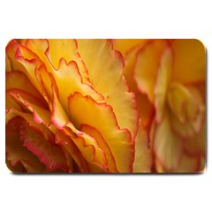 Flowers Leaves Leaf Floral Summer Large Doormat  by Nexatart