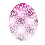 Halftone Dot Background Pattern Ornament (Oval Filigree) Front