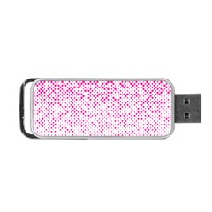 Halftone Dot Background Pattern Portable Usb Flash (two Sides)