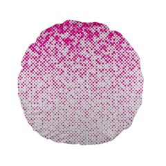 Halftone Dot Background Pattern Standard 15  Premium Flano Round Cushions by Nexatart