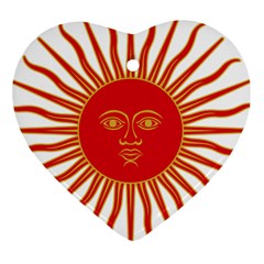 Peru Sun Of May, 1822-1825 Ornament (heart) by abbeyz71