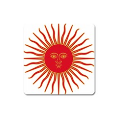 Peru Sun Of May, 1822-1825 Square Magnet by abbeyz71