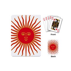 Peru Sun Of May, 1822-1825 Playing Cards (mini)  by abbeyz71