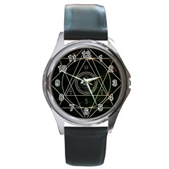 Cult Of Occult Death Detal Hardcore Heavy Round Metal Watch