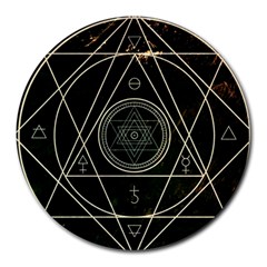 Cult Of Occult Death Detal Hardcore Heavy Round Mousepads by Sapixe