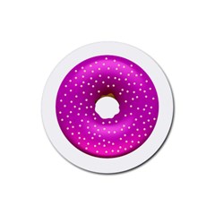 Donut Transparent Clip Art Rubber Coaster (round)  by Sapixe