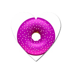 Donut Transparent Clip Art Heart Magnet by Sapixe