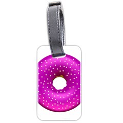 Donut Transparent Clip Art Luggage Tags (two Sides) by Sapixe