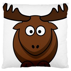 Elk Clip Art Reindeer Raindeer Elk Christmas Xmas Standard Flano Cushion Case (one Side) by Sapixe