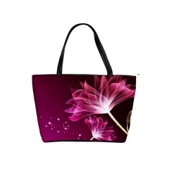 Drawing Flowers Lotus Shoulder Handbags by Sapixe