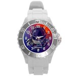 Eve Of Destruction Cgi 3d Sci Fi Space Round Plastic Sport Watch (L) Front