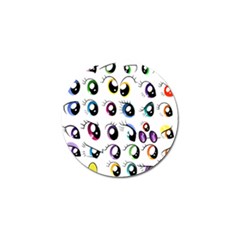 Eyes  Pattern Golf Ball Marker (10 Pack) by Sapixe