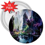 Fantastic World Fantasy Painting 3  Buttons (10 pack)  Front