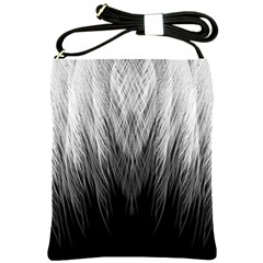 Feather Graphic Design Background Shoulder Sling Bags by Sapixe