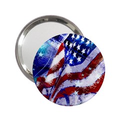 Flag Usa United States Of America Images Independence Day 2 25  Handbag Mirrors