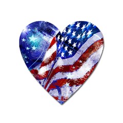 Flag Usa United States Of America Images Independence Day Heart Magnet