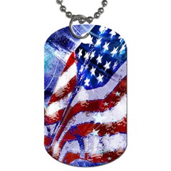 Flag Usa United States Of America Images Independence Day Dog Tag (two Sides) by Sapixe