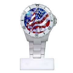 Flag Usa United States Of America Images Independence Day Plastic Nurses Watch by Sapixe