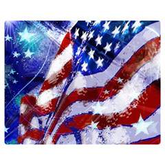 Flag Usa United States Of America Images Independence Day Double Sided Flano Blanket (medium)  by Sapixe