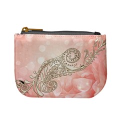 Wonderful Soft Flowers With Floral Elements Mini Coin Purses by FantasyWorld7