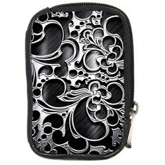 Floral High Contrast Pattern Compact Camera Cases