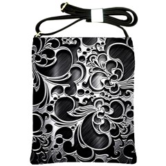 Floral High Contrast Pattern Shoulder Sling Bags