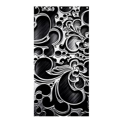 Floral High Contrast Pattern Shower Curtain 36  X 72  (stall) 