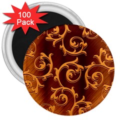 Floral Vintage 3  Magnets (100 Pack)