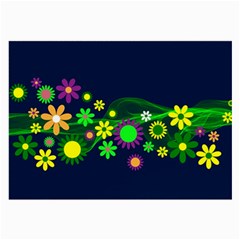 Flower Power Flowers Ornament Large Glasses Cloth