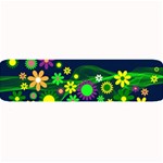 Flower Power Flowers Ornament Large Bar Mats 32 x8.5  Bar Mat