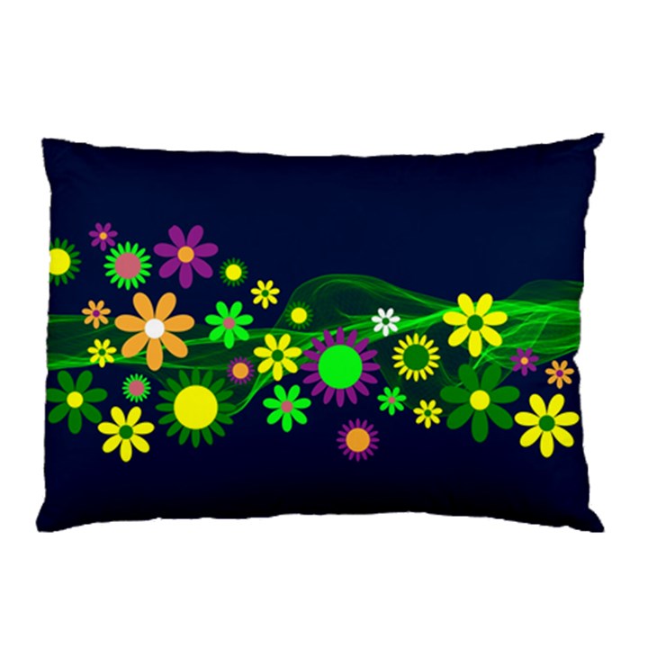 Flower Power Flowers Ornament Pillow Case