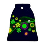 Flower Power Flowers Ornament Ornament (Bell) Front