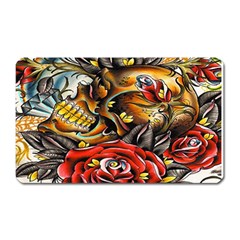 Flower Art Traditional Magnet (rectangular)