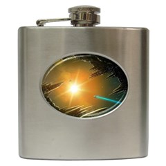 Future City Hip Flask (6 Oz) by Sapixe