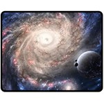 Galaxy Star Planet Fleece Blanket (Medium)  60 x50  Blanket Front