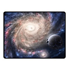 Galaxy Star Planet Double Sided Fleece Blanket (small) 