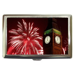 Fireworks Explode Behind The Houses Of Parliament And Big Ben On The River Thames During New Year’s Cigarette Money Cases