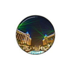 Galaxy Hotel Macau Cotai Laser Beams At Night Hat Clip Ball Marker (10 Pack) by Sapixe