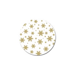 Gold Snow Flakes Snow Flake Pattern Golf Ball Marker (4 Pack) by Sapixe