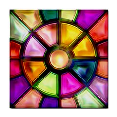 Glass Colorful Stained Glass Tile Coasters by Sapixe