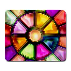 Glass Colorful Stained Glass Large Mousepads by Sapixe