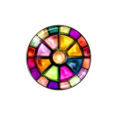 Glass Colorful Stained Glass Hat Clip Ball Marker (10 Pack)