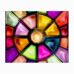 Glass Colorful Stained Glass Small Glasses Cloth (2-side)
