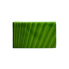 Green Leaf Pattern Plant Cosmetic Bag (xs)